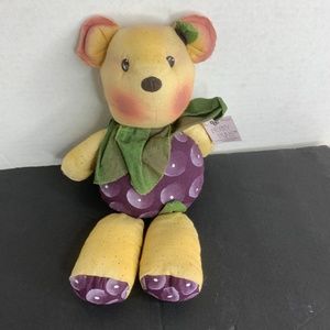 New DCC Berry Buns Sandra Malone Blackberry Bear Plush Stuffed Doll Toy 12 in T
